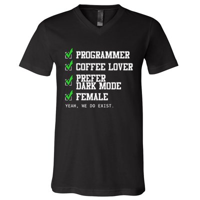 Funny Computer Programmer Software Developer For Women V-Neck T-Shirt