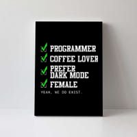 Funny Computer Programmer Software Developer For Women Canvas