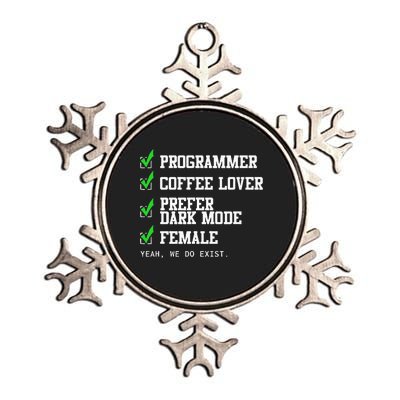 Funny Computer Programmer Software Developer For Women Metallic Star Ornament