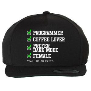 Funny Computer Programmer Software Developer For Women Wool Snapback Cap