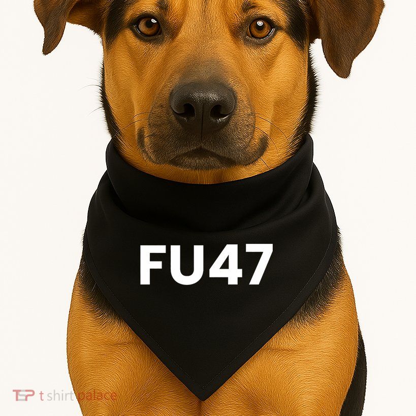 Fu47 Comedy Parody USA-Made Doggie Bandana