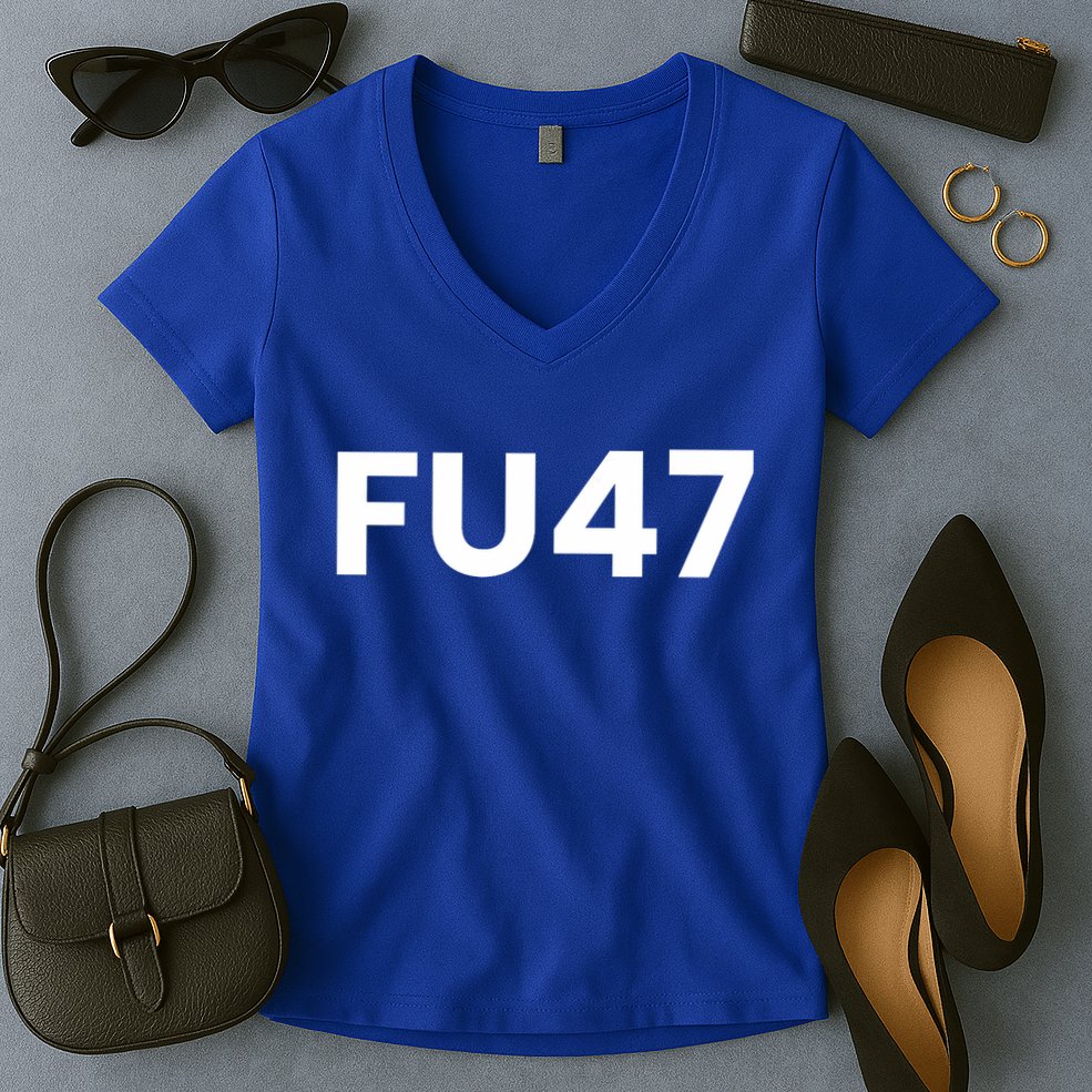 Fu47 Comedy Parody Women's V-Neck T-Shirt
