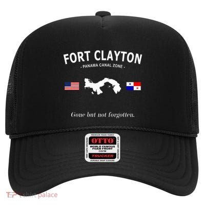 Fort Clayton Panama Canal Zone High Crown Mesh Back Trucker Hat