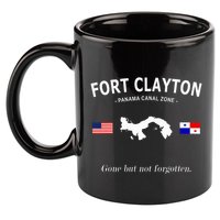 Fort Clayton Panama Canal Zone 11oz C Handle Ceramic Mug