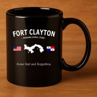 Fort Clayton Panama Canal Zone 11oz C Handle Ceramic Mug