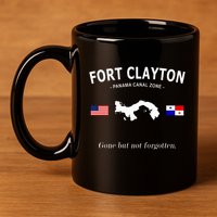 Fort Clayton Panama Canal Zone 11oz C Handle Ceramic Mug
