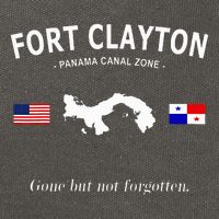 Fort Clayton Panama Canal Zone Cotton Canvas Backpack