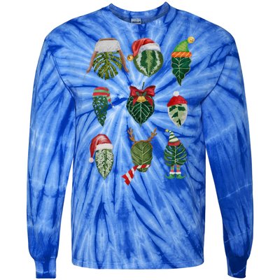 Funny Christmas Plant Family Xmas Holiday Gift Tie-Dye Long Sleeve Shirt