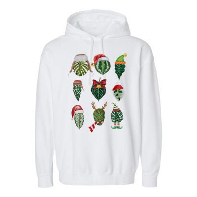 Funny Christmas Plant Family Xmas Holiday Gift Garment-Dyed Fleece Hoodie