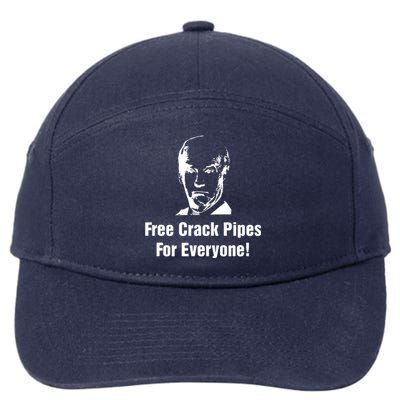 Free Crack Pipes For Everyone 7-Panel Snapback Hat