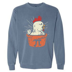 Funny Chicken Pot Pi Day Pie Math Lover Geek Gift 3.14 Garment-Dyed Sweatshirt