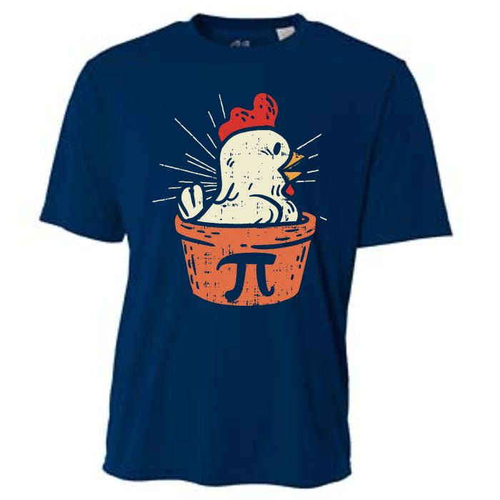 Funny Chicken Pot Pi Day Pie Math Lover Geek Gift 3.14 Cooling Performance Crew T-Shirt