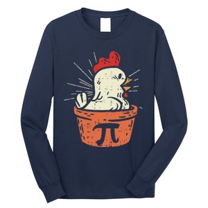 Funny Chicken Pot Pi Day Pie Math Lover Geek Gift 3.14 Long Sleeve Shirt