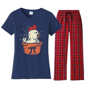 Funny Chicken Pot Pi Day Pie Math Lover Geek Gift 3.14 Women's Flannel Pajama Set