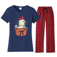 Funny Chicken Pot Pi Day Pie Math Lover Geek Gift 3.14 Women's Flannel Pajama Set