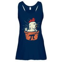 Funny Chicken Pot Pi Day Pie Math Lover Geek Gift 3.14 Ladies Essential Flowy Tank