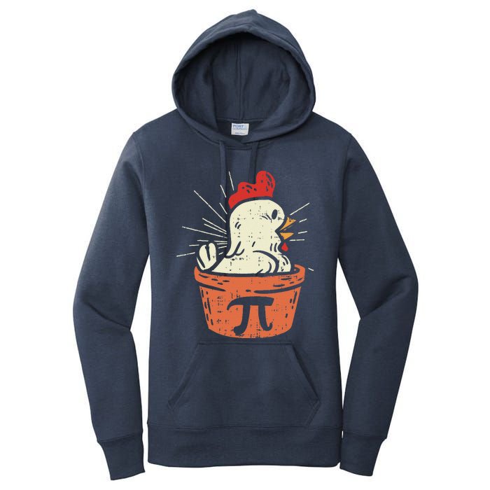 Funny Chicken Pot Pi Day Pie Math Lover Geek Gift 3.14 Women's Pullover Hoodie