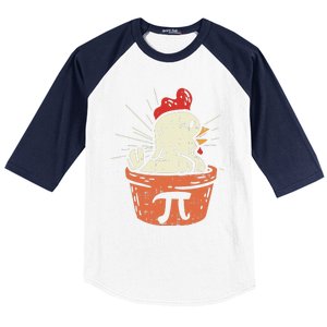 Funny Chicken Pot Pi Day Pie Math Lover Geek Gift 3.14 Baseball Sleeve Shirt