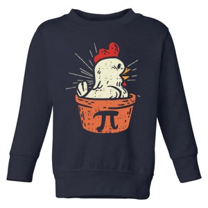 Funny Chicken Pot Pi Day Pie Math Lover Geek Gift 3.14 Toddler Sweatshirt