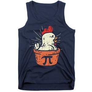 Funny Chicken Pot Pi Day Pie Math Lover Geek Gift 3.14 Tank Top