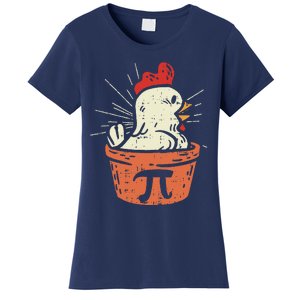 Funny Chicken Pot Pi Day Pie Math Lover Geek Gift 3.14 Women's T-Shirt