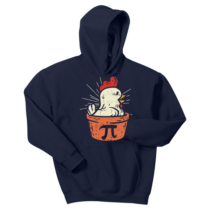 Funny Chicken Pot Pi Day Pie Math Lover Geek Gift 3.14 Kids Hoodie