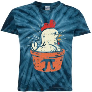 Funny Chicken Pot Pi Day Pie Math Lover Geek Gift 3.14 Kids Tie-Dye T-Shirt