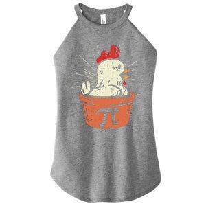 Funny Chicken Pot Pi Day Pie Math Lover Geek Gift 3.14 Women's Perfect Tri Rocker Tank