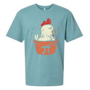 Funny Chicken Pot Pi Day Pie Math Lover Geek Gift 3.14 Sueded Cloud Jersey T-Shirt