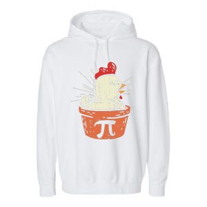 Funny Chicken Pot Pi Day Pie Math Lover Geek Gift 3.14 Garment-Dyed Fleece Hoodie