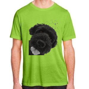 Funny Curious Portuguese Water Dog Adult ChromaSoft Performance T-Shirt