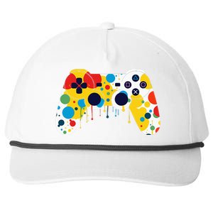 Funny Colourful Polka Dot International Dot Day Video Game Snapback Five-Panel Rope Hat