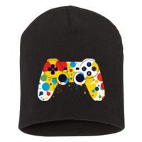 Funny Colourful Polka Dot International Dot Day Video Game Short Acrylic Beanie