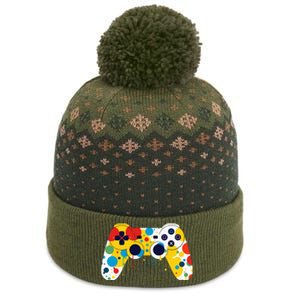 Funny Colourful Polka Dot International Dot Day Video Game The Baniff Cuffed Pom Beanie