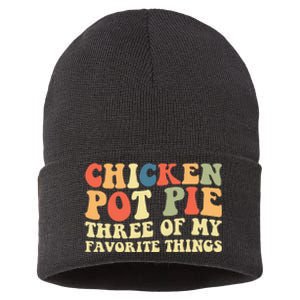 Funny Chicken Pot Pie Three Of My Favorite Things Pot Pie Sustainable Knit Beanie