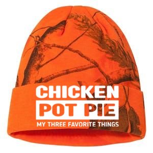 Funny Chicken Pot Pie My Three Favorite Things Kati Licensed 12" Camo Beanie