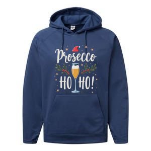 Festive Cheer: Prosecco Ho Ho! Cool Gift Performance Fleece Hoodie