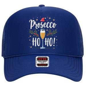 Festive Cheer: Prosecco Ho Ho! Cool Gift High Crown Mesh Back Trucker Hat