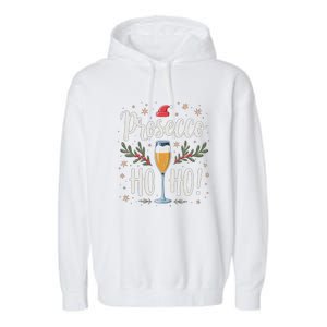 Festive Cheer: Prosecco Ho Ho! Cool Gift Garment-Dyed Fleece Hoodie