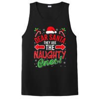 Funny Christmas Pajamas Dear Santa They Are The Naughty Ones PosiCharge Competitor Tank