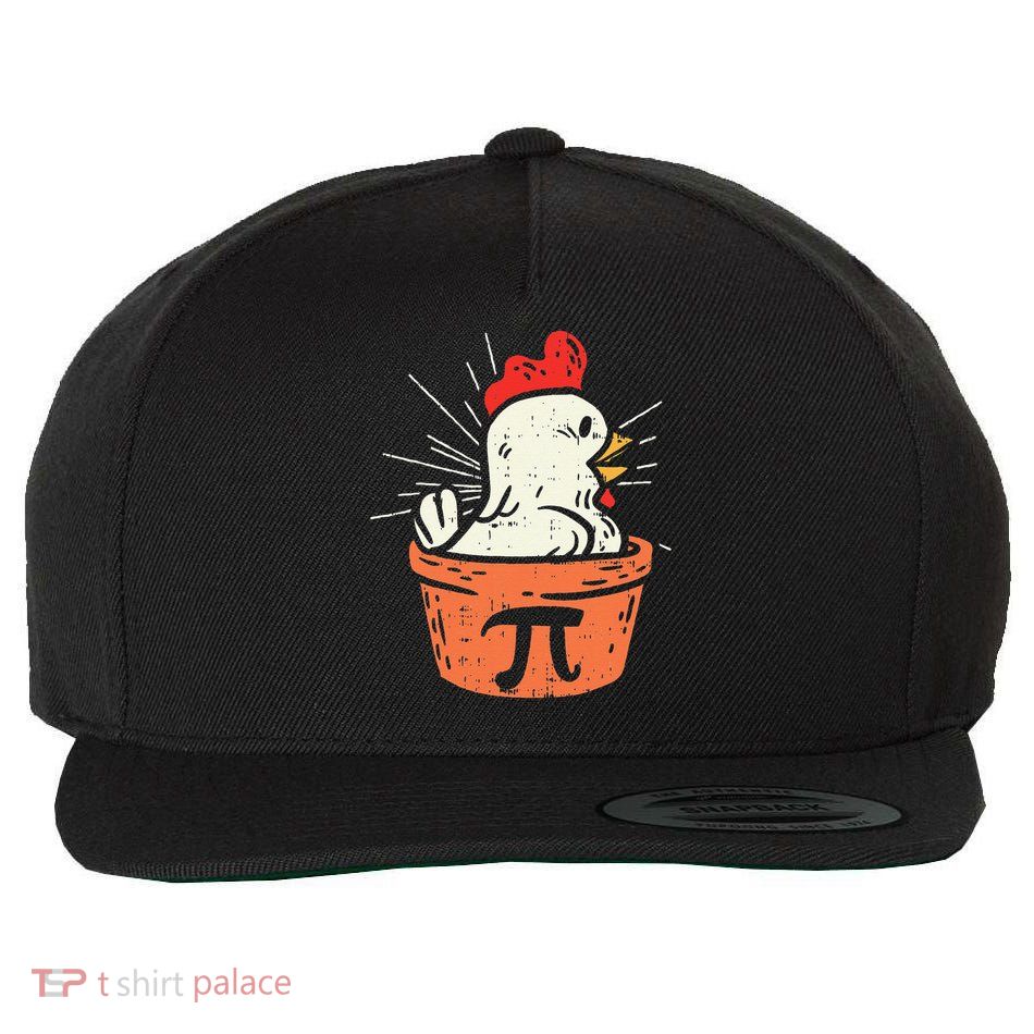 Funny Chicken Pot Pi Day Pie Math Lover Geek Gift 3 Gift Wool Snapback Cap
