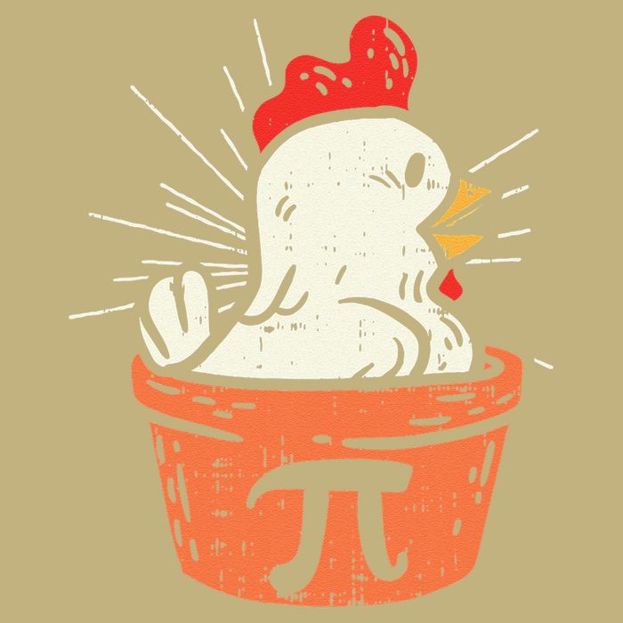 Funny Chicken Pot Pi Day Pie Math Lover Geek Gift 3 Gift Button