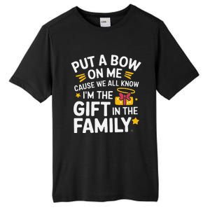 Funny Christmas Put A Bow On Me Christmas Tall Fusion ChromaSoft Performance T-Shirt