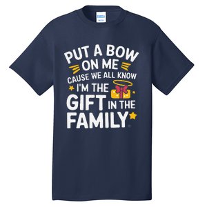 Funny Christmas Put A Bow On Me Christmas Tall T-Shirt