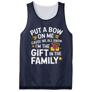 Funny Christmas Put A Bow On Me Christmas Mesh Reversible Basketball Jersey Tank