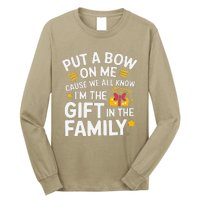 Funny Christmas Put A Bow On Me Christmas Long Sleeve Shirt