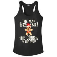 Funny Christmas Pregnancy Shirts Man Behind Cookie Dad To Be Ladies PosiCharge Competitor Racerback Tank