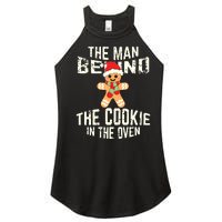 Funny Christmas Pregnancy Shirts Man Behind Cookie Dad To Be Women's Perfect Tri Rocker Tank