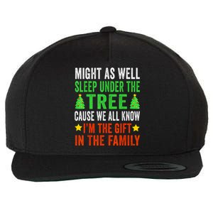 Funny Christmas Pajamas Wool Snapback Cap