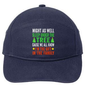 Funny Christmas Pajamas 7-Panel Snapback Hat